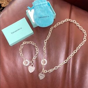 Tiffany & Co necklace and bracelet set